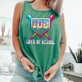 100 Days Of School Boy Kids Baseball Ice Cream Drip Teacher Comfort Colors Tank Top Violet 100 Days Of School Boy Kids Baseball Ice Cream Drip Teacher Comfort Colors Tank Top Violet