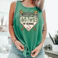 100 Days Of School Home Plate Camo Baseball Dripping Boys Comfort Colors Tank Top Violet