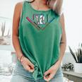 12th Birthday Baseball Ice Cream Drip 12 Years Old Boy Kids Comfort Colors Tank Top Violet