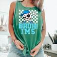 5th Birthday Dabbing Baseball Boys Bruh I'm 5 Year Old Comfort Colors Tank Top Violet