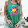 8th Birthday Baseball Ice Cream Drip 8 Years Old Girls B-Day Comfort Colors Tank Top Violet