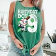 9th Birthday Baseball Birthday Party 9th Birthday Boy Comfort Colors Tank Top Violet