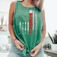 American Flag Baseball Team Baseball Player Baseball Comfort Colors Tank Top Violet