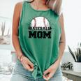 American Flag Patriotic Game Day Baseball Mom Comfort Colors Tank Top Violet