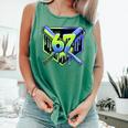 Awesome 67 Baseball Drip Effect Baseball 6-7 Meme Graphic Premium Tri-Blend Comfort Colors Tank Top Violet