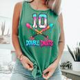 Baseball 10 Year Old Ice Cream Drip 10th Bday Double Digits Comfort Colors Tank Top Violet Baseball 10 Year Old Ice Cream Drip 10th Bday Double Digits Comfort Colors Tank Top Violet