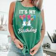 Baseball 11 Year Old Ice Cream Drip 11th Birthday Boys Comfort Colors Tank Top Violet