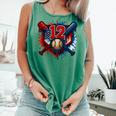 Baseball 12 Year Old Splash Drip 12th Birthday Boy Number 12 Comfort Colors Tank Top Violet Baseball 12 Year Old Splash Drip 12th Birthday Boy Number 12 Comfort Colors Tank Top Violet