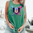 Baseball 8 Year Old Ice Cream Drip 8th Birthday Party Comfort Colors Tank Top Violet Baseball 8 Year Old Ice Cream Drip 8th Birthday Party Comfort Colors Tank Top Violet