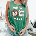 Baseball Ban The Wave Baseball Mom Player Coach Fan Comfort Colors Tank Top Violet