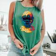 Baseball Catcher Mask Ice Cream Dripping Baseball Fan Boys Comfort Colors Tank Top Violet