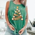 Baseball Christmas Tree Light Xmas Baseball Comfort Colors Tank Top Violet