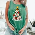 Baseball Christmas Tree Lights Santa Sport Player Lover Xmas Comfort Colors Tank Top Violet