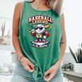 Baseball Cute Youth Ice Cream Valentine Day Sporty Fun Comfort Colors Tank Top Violet