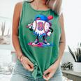 Baseball Drip 8th 8 Year Old Birthday Boys Pitcher Player Comfort Colors Tank Top Violet