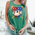 Baseball Drip American Flag Home Plate 4th Of July Patriotic Comfort Colors Tank Top Violet Baseball Drip American Flag Home Plate 4th Of July Patriotic Comfort Colors Tank Top Violet