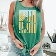 Baseball Drip Boys Dripping Ice Cream Baseball American Flag Comfort Colors Tank Top Violet