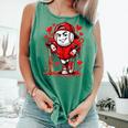 Baseball Drip Icecream Heart Red Valentine Day Boys Kids Comfort Colors Tank Top Violet