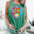 Baseball Drip Jersey Number 1 For Players & 1th Birthday Comfort Colors Tank Top Violet