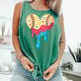 Baseball Drip Melting Ice Cream Baseball Heart Boys Girls Comfort Colors Tank Top Violet Baseball Drip Melting Ice Cream Baseball Heart Boys Girls Comfort Colors Tank Top Violet