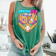 Baseball Drip Number 67 Ice Cream Home Plate Drip Comfort Colors Tank Top Violet