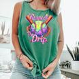Baseball Drip Respect The Drip Purple Ice Cream Sprinkles Comfort Colors Tank Top Violet