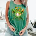 Baseball Drip St Patricks Day Boys Baseball St Patricks Day Comfort Colors Tank Top Violet