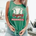 Baseball Game Day There Is No Crying In Baseball Comfort Colors Tank Top Violet