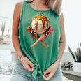 Baseball Ice Cream Drip Style Melting Ice Cream Youth Teen Comfort Colors Tank Top Violet