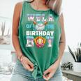 Baseball Ice Cream Drip Wela Of The Birthday Boy Comfort Colors Tank Top Violet