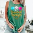 Baseball Lifestyle Baseball Drip Icecream Comfort Colors Tank Top Violet Baseball Lifestyle Baseball Drip Icecream Comfort Colors Tank Top Violet