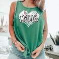 Baseball Mama Scribble Heart Baseball Mom Sports Team Tball Comfort Colors Tank Top Violet