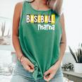 Baseball Mama Yellow Leopard Print Baseball Mom Gear Sports Comfort Colors Tank Top Violet