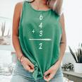 Baseball Math 6 4 3 2 Double Play Cute Softball Game Premium Tri-Blend Comfort Colors Tank Top Violet