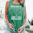 Baseball Math Double Play What Part Of Baseball Game Comfort Colors Tank Top Violet