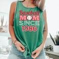 Baseball Mom Since 1986 Comfort Colors Tank Top Violet