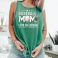 Baseball Mom Caffeine Fueled Game Day Essential Comfort Colors Tank Top Violet Baseball Mom Caffeine Fueled Game Day Essential Comfort Colors Tank Top Violet