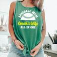 Baseball Mom Coach's Wife All In One Sports Player Coach Comfort Colors Tank Top Violet