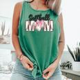 Baseball Mom Coquette Women Girls Baseball Mama Comfort Colors Tank Top Violet