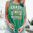 Baseball Mom Crazy Proud Always Loud Mother's Day Premium Comfort Colors Tank Top Violet