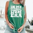In My Baseball Mom Era Retro Groovy Baseball Comfort Colors Tank Top Violet