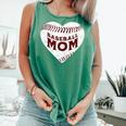 Baseball Mom Heart Love Mother's Day Game Day Support Comfort Colors Tank Top Violet