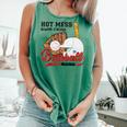 Baseball Mom Hot Mess Always Stressed Baseball Mama Comfort Colors Tank Top Violet