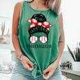 Baseball Mom Leopard Messy Bun Game Day Comfort Colors Tank Top Violet Baseball Mom Leopard Messy Bun Game Day Comfort Colors Tank Top Violet