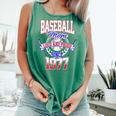 Baseball Mom Loud & Proud Since 1977 Premium Comfort Colors Tank Top Violet