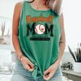 Baseball Mom Orange Varsity Baseball Mama Cute Mother's Day Comfort Colors Tank Top Violet
