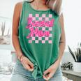 Baseball Mom And Pink Grid Sports Mother Mama Player Comfort Colors Tank Top Violet