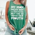 Baseball Mom Swing Watch Mouth Baseball Boy Premium Comfort Colors Tank Top Violet