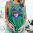 Baseball Mom Tee Loud & Proud Baseball Mom Comfort Colors Tank Top Violet