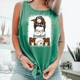 Baseball Mom Women Messy Bun Leopard Mother's Day Comfort Colors Tank Top Violet Baseball Mom Women Messy Bun Leopard Mother's Day Comfort Colors Tank Top Violet